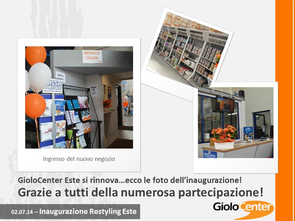Le foto dell'inaugurazione di GioloCenter Este